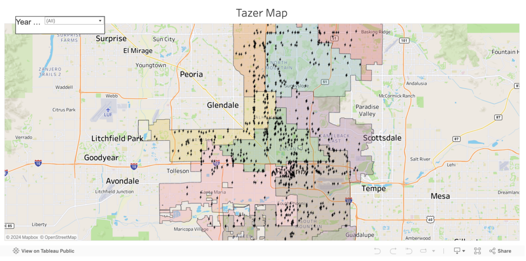 Phoenix Police Use of Force Map